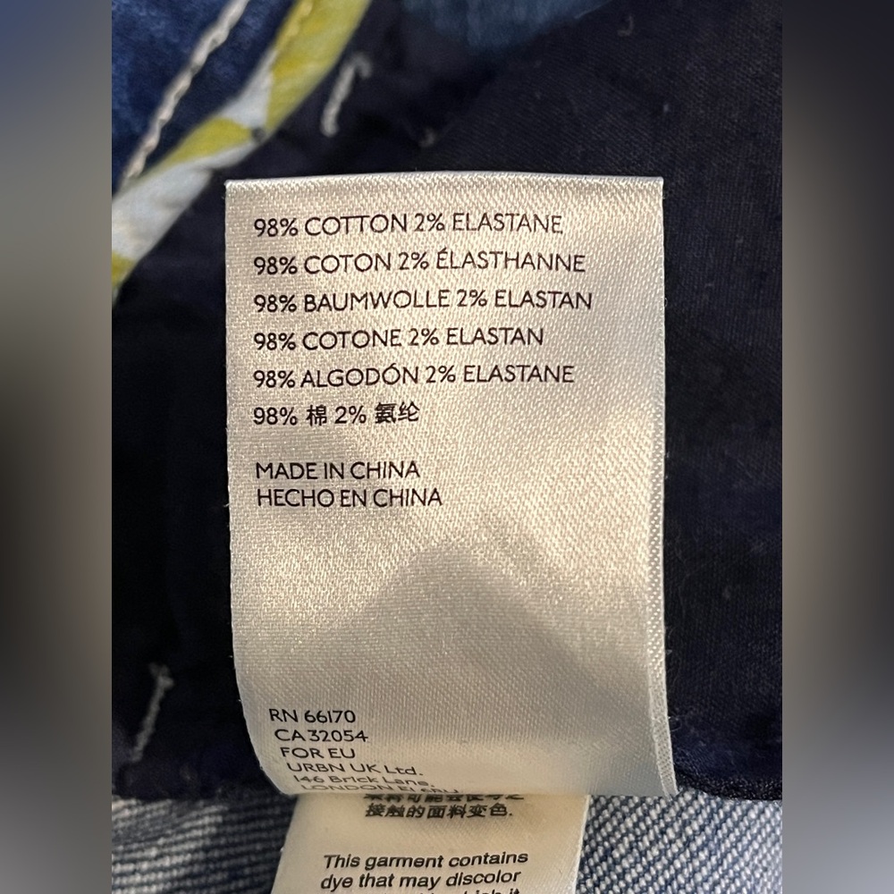 Pilcro Anthropologie Dark Cropped High Waist Wide Leg Jeans sz 27 - Picture 13 of 13
